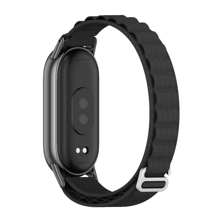 For Xiaomi Mi Band 8 / 9 / 9 NFC Mijobs Nylon Breathable Watch Band(Black) - Watch Bands by MIJOBS | Online Shopping South Africa | PMC TechLife | Buy Now Pay Later Mobicred