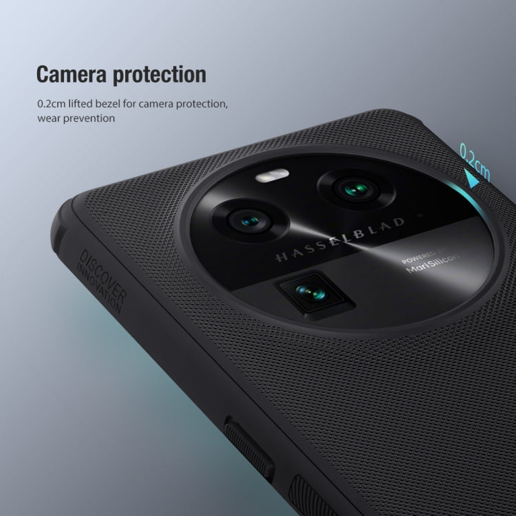 For OPPO Find X6 NILLKIN Frosted Shield Pro PC + TPU Phone Case(Blue) - OPPO Cases by NILLKIN | Online Shopping South Africa | PMC TechLife