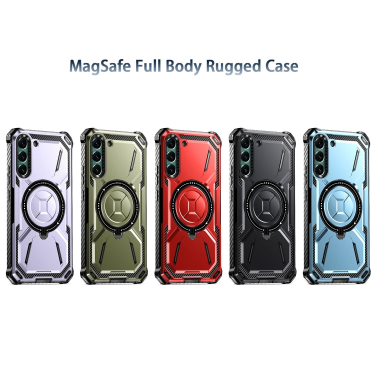 For Samsung Galaxy S21+ 5G Armor Series Holder Phone Case(Red) - free shipping - PMC TechLife - Order now!
