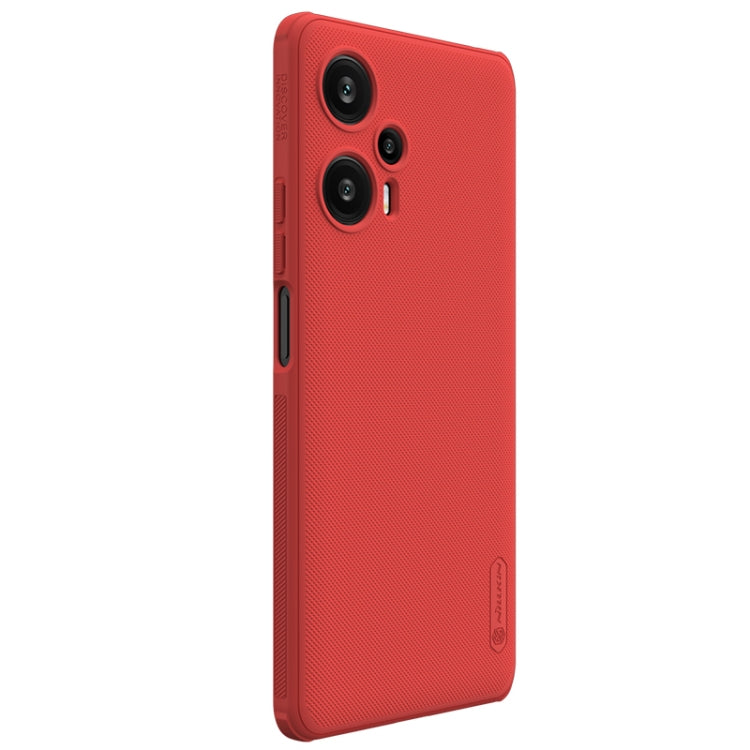 For Xiaomi Redmi Note 12 Turbo / Poco F5 NILLKIN Frosted Shield Pro PC + TPU Phone Case(Red) - Xiaomi Cases by NILLKIN | Online Shopping South Africa | PMC Jewellery