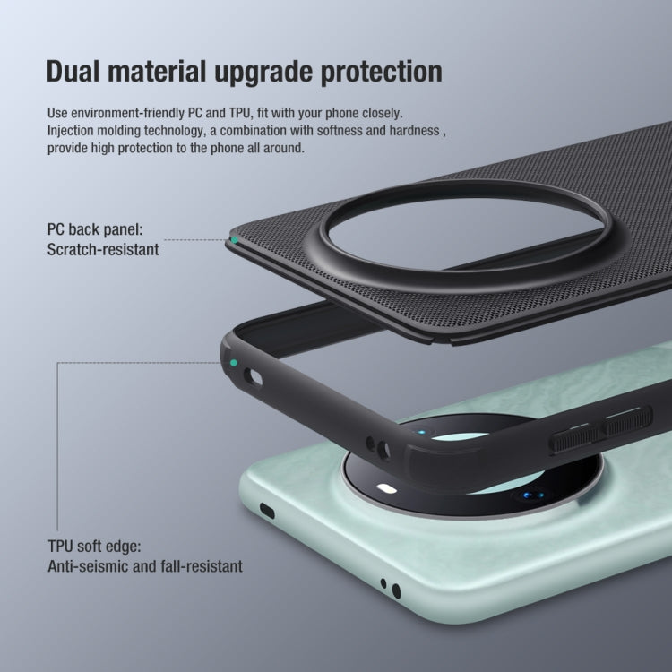 For Huawei Mate 60 Pro NILLKIN Frosted Shield Pro PC + TPU Phone Case(Red) - Huawei Cases by NILLKIN | Online Shopping South Africa | PMC TechLife | Buy Now Pay Later Mobicred