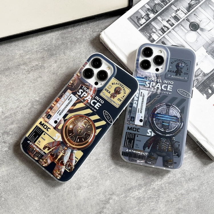 For iPhone 13 Dual-side IMD Astronaut Frosted Phone Case(Blue Grey) - free shipping - PMC TechLife - Order now!