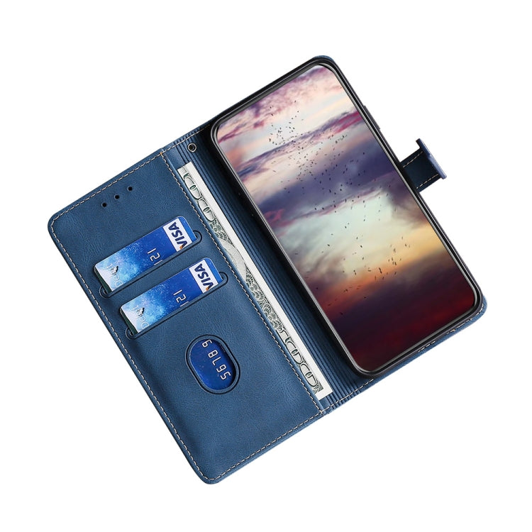 For Xiaomi Redmi Note 12S 4G Skin Feel Magnetic Buckle Leather Phone Case(Blue) - free shipping - PMC TechLife - Order now!