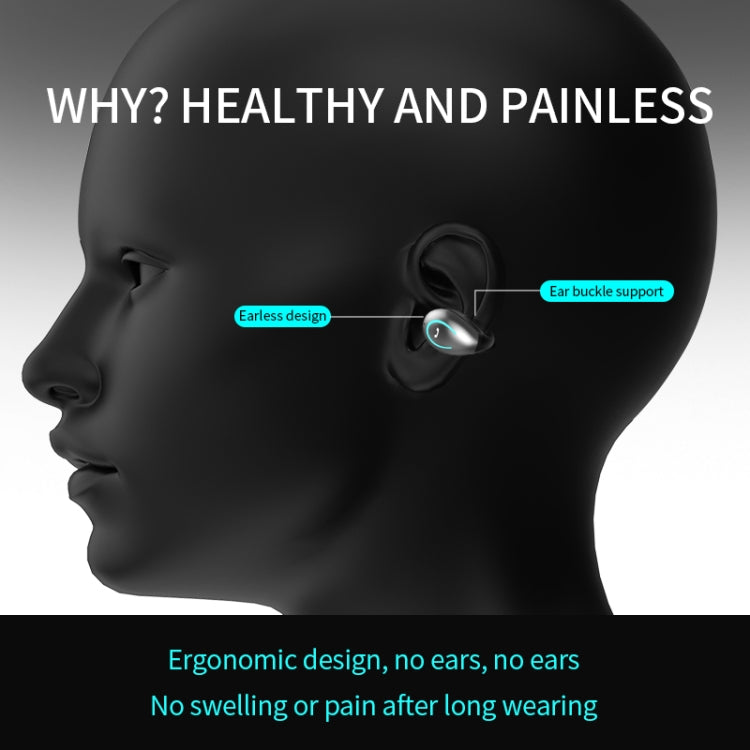 YX08 Ultra-light Ear-hook Stereo Wireless V5.0 Bluetooth Earphones(Grey) - Bluetooth Earphone by PMC TechLife | Online Shopping South Africa | PMC TechLife