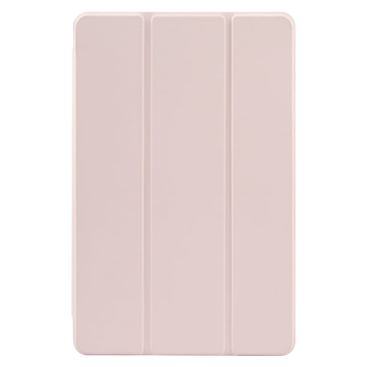 For Xiaomi Pad 6 / Pad 6 Pro Three-fold Holder Flip Tablet Leather Case(Light Pink) -  by PMC Jewellery | Online Shopping South Africa | PMC Jewellery