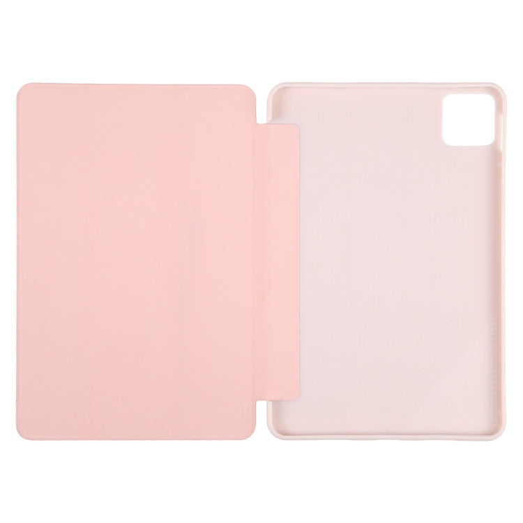 For Xiaomi Pad 6 / Pad 6 Pro Three-fold Holder Flip Tablet Leather Case(Light Pink) - free shipping - PMC TechLife - Order now!