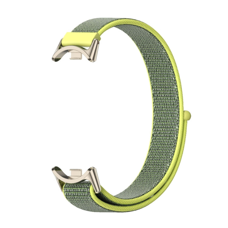 For Xiaomi Mi Band 8 / 9 / 9 NFC Mijobs Breathable Nylon Loop Watch Band(Bright Yellow Light Gold) - Watch Bands by MIJOBS | Online Shopping South Africa | PMC TechLife | Buy Now Pay Later Mobicred