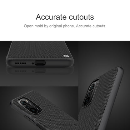 For Xiaomi Redmi K40 / K40 Pro / K40 Pro+ NILLKIN Shockproof TPU + PC Textured Phone Case(Black) - Xiaomi Cases by NILLKIN | Online Shopping South Africa | PMC Jewellery