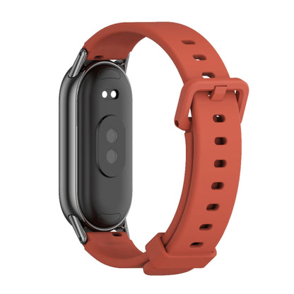For Xiaomi Mi Band 8 Mijobs Silicone Breathable Watch Band(Orange+Black) -  by MIJOBS | Online Shopping South Africa | PMC Jewellery