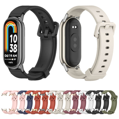 For Xiaomi Mi Band 8 Mijobs Silicone Breathable Watch Band(Pink Light Gold) -  by MIJOBS | Online Shopping South Africa | PMC Jewellery