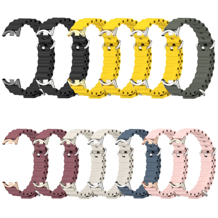 For Xiaomi Mi Band 8 / 9 / 9 NFC Mijobs Marine Silicone Breathable Watch Band(Black) - Watch Bands by MIJOBS | Online Shopping South Africa | PMC TechLife | Buy Now Pay Later Mobicred