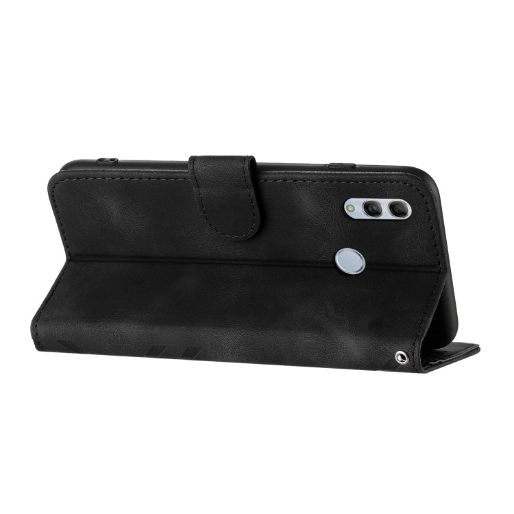 For Honor 10 Lite Line Pattern Skin Feel Leather Phone Case(Black) - free shipping - PMC TechLife - Order now!