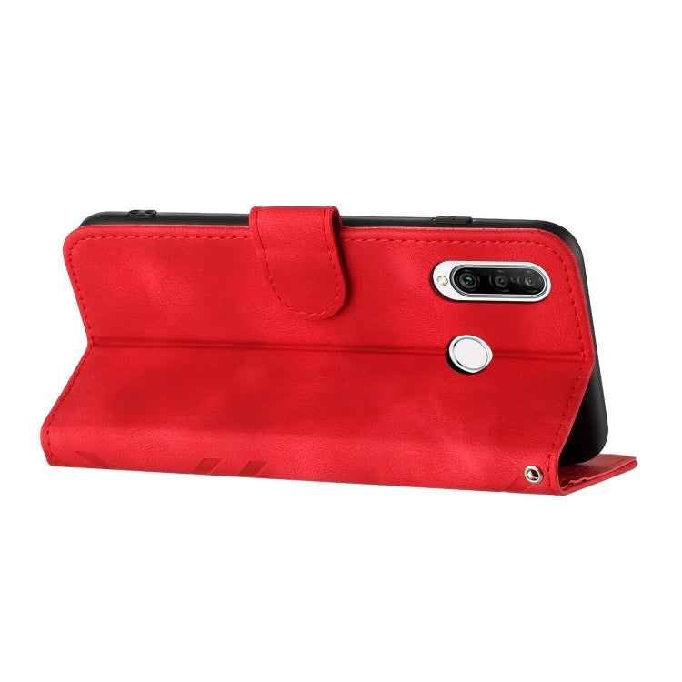 For Honor 20S Russia /20 lite Russia  Line Pattern Skin Feel Leather Phone Case(Red) - free shipping - PMC TechLife - Order now!