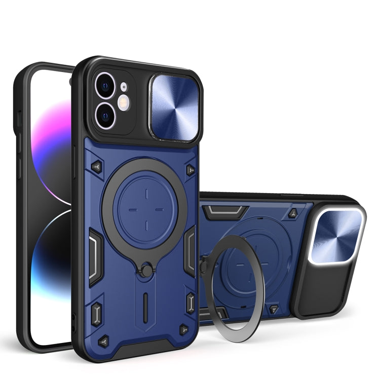For iPhone 11 CD Texture Sliding Camshield Magnetic Holder Phone Case(Blue) - free shipping - PMC TechLife - Order now!