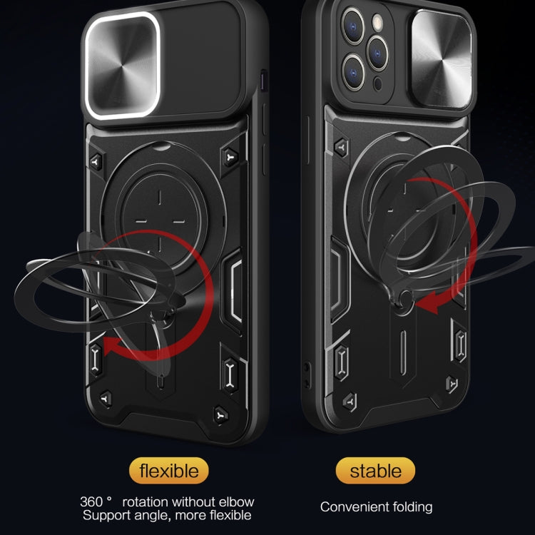 For iPhone 11 Pro CD Texture Sliding Camshield Magnetic Holder Phone Case(Red) - free shipping - PMC TechLife - Order now!