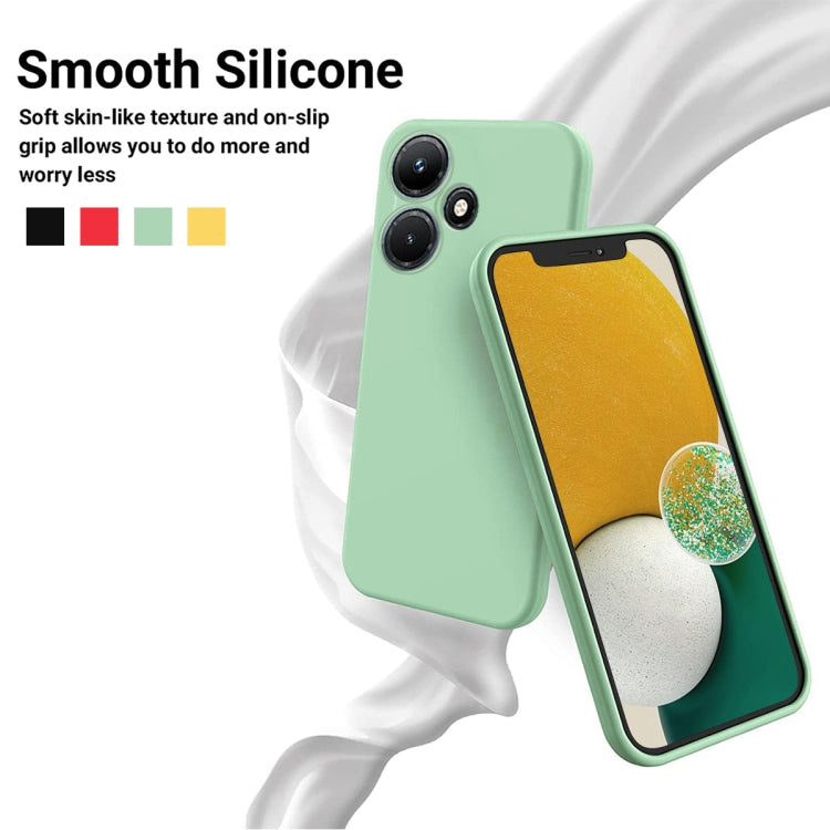 For Infinix Hot 30i Pure Color Liquid Silicone Shockproof Phone Case(Green) - Infinix Cases by PMC TechLife | Online Shopping South Africa | PMC TechLife | Buy Now Pay Later Mobicred