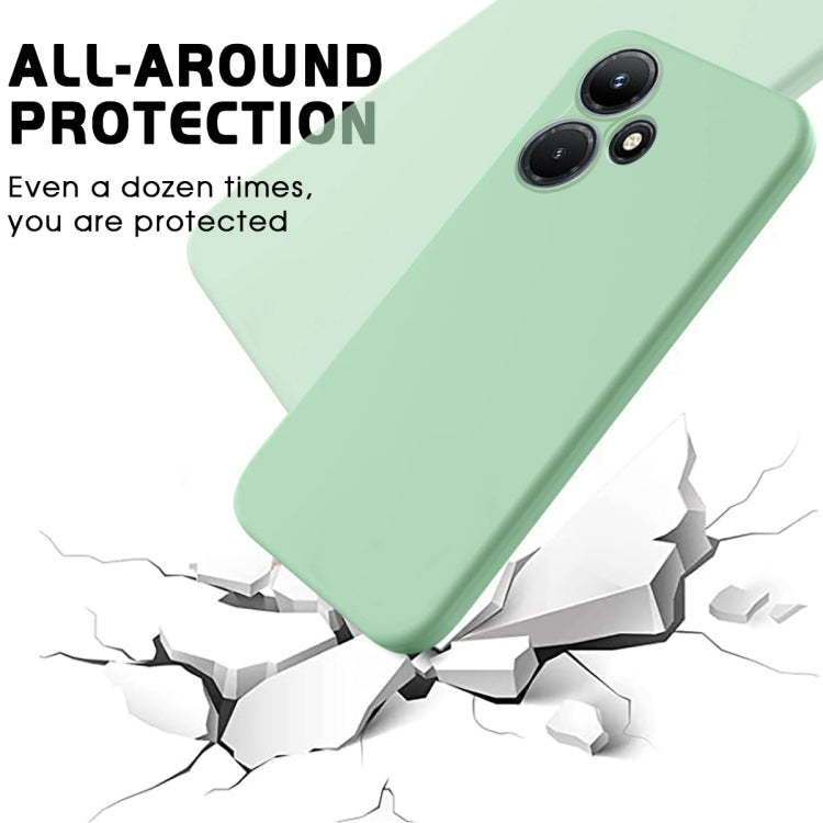 For Infinix Hot 30i Pure Color Liquid Silicone Shockproof Phone Case(Green) - Infinix Cases by PMC TechLife | Online Shopping South Africa | PMC TechLife | Buy Now Pay Later Mobicred