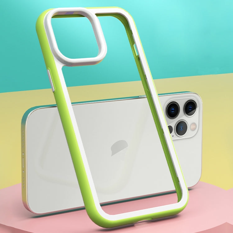 For iPhone 14 Pro Color Frame 2 in 1 Hollow Cooling Phone Case(Yellow) - free shipping - PMC TechLife - Order now!