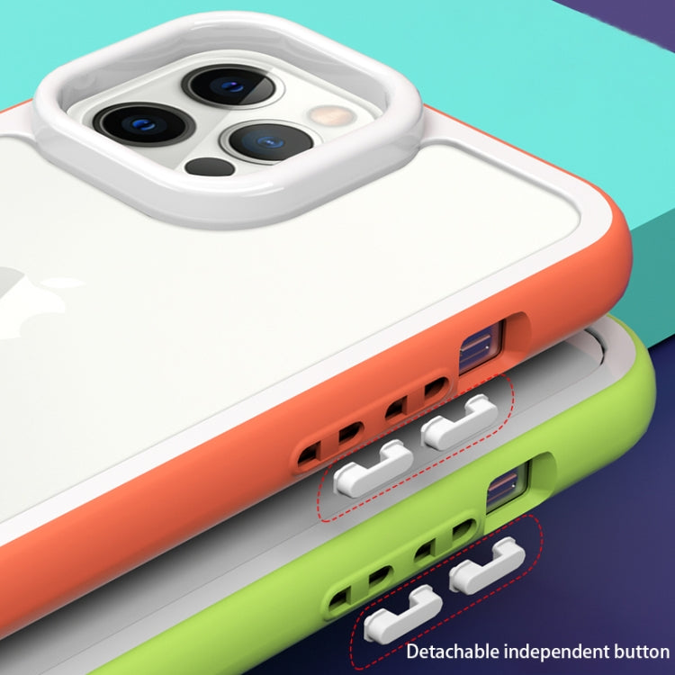 For iPhone 14 Pro Color Frame 2 in 1 Hollow Cooling Phone Case(Yellow) - free shipping - PMC TechLife - Order now!