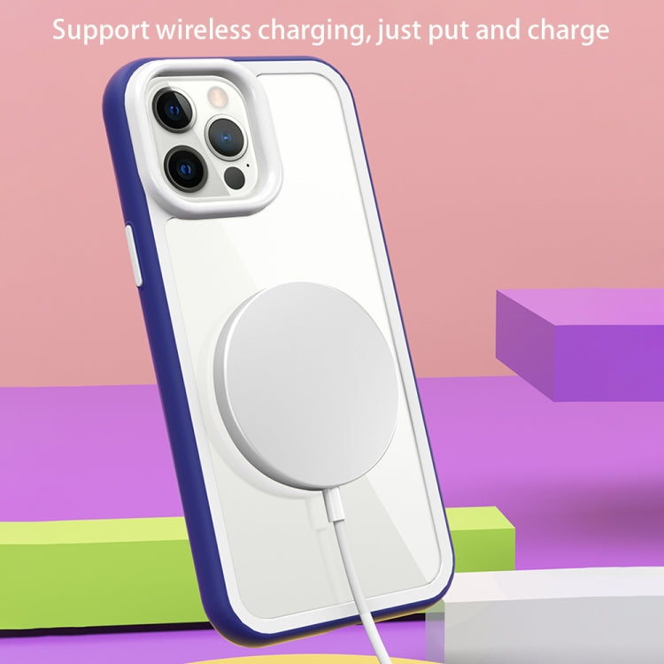 For iPhone 14 Color Frame 2 in 1 Hollow Cooling Phone Case(White) - free shipping - PMC TechLife - Order now!