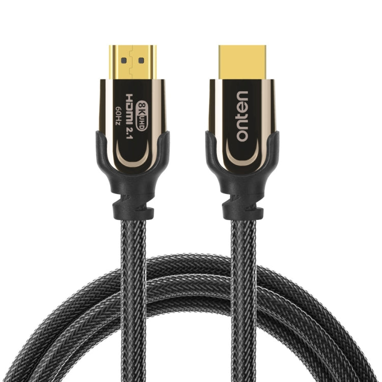 Onten HD180 HDMI 2.1 Version 8K HD Audio Cable, Length:2m(Black) - Cable by Onten | Online Shopping South Africa | PMC Jewellery | Buy Now Pay Later Mobicred