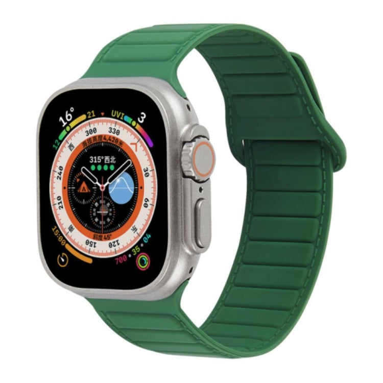 For Apple Watch SE 40mm Loop Magnetic Silicone Watch Band(Green) - Watch Bands by PMC TechLife | Online Shopping South Africa | PMC TechLife