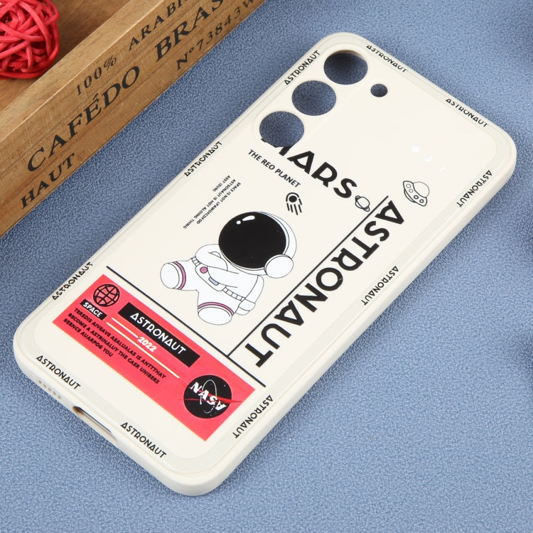 For Samsung Galaxy A20 / A30 Astronaut Pattern Silicone Straight Edge Phone Case(Mars Astronaut-White) - free shipping - PMC TechLife - Order now!