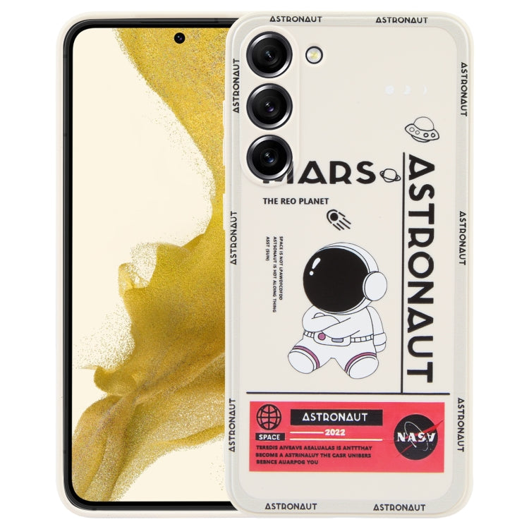 For Samsung Galaxy A03 164mm Astronaut Pattern Silicone Straight Edge Phone Case(Mars Astronaut-White) - free shipping - PMC TechLife - Order now!