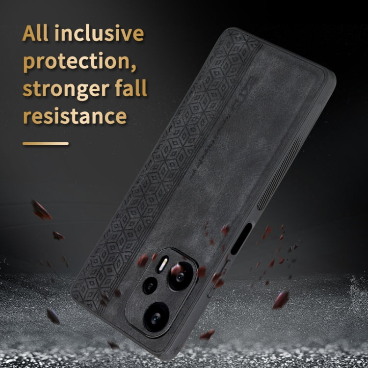 For Xiaomi Redmi Note 12 Turbo / Poco F5 AZNS 3D Embossed Skin Feel Phone Case(Black) - free shipping - PMC TechLife - Order now!