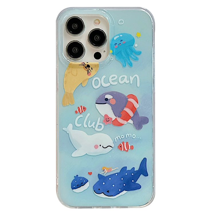 For iPhone 14 Pro Max IMD Cute Animal Pattern Phone Case(Seal) - free shipping - PMC TechLife - Order now!