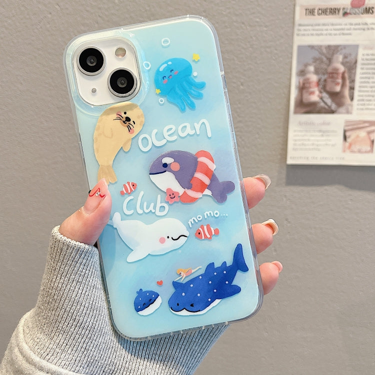 For iPhone 14 Pro Max IMD Cute Animal Pattern Phone Case(Seal) - free shipping - PMC TechLife - Order now!