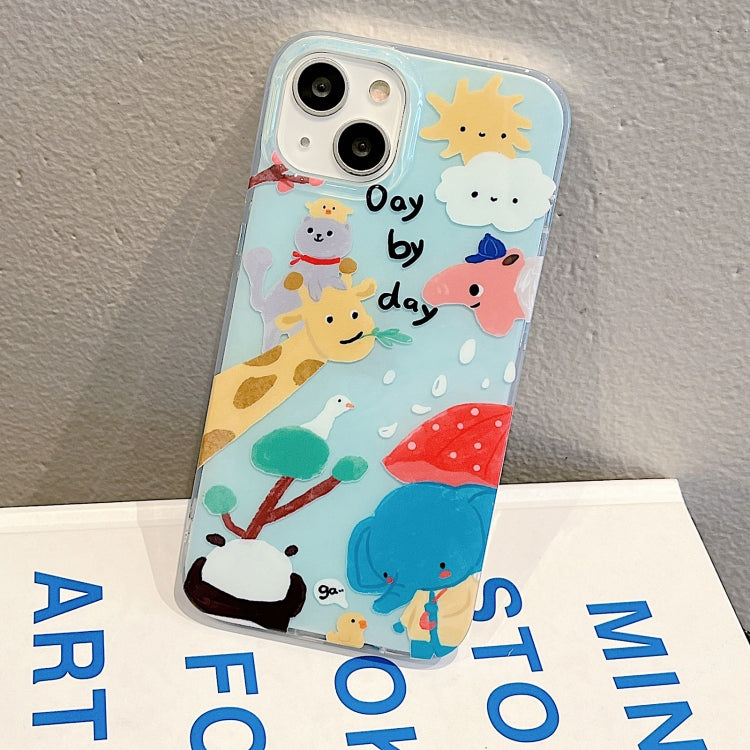 For iPhone 14 Pro Max IMD Cute Animal Pattern Phone Case(Giraffe) - free shipping - PMC TechLife - Order now!