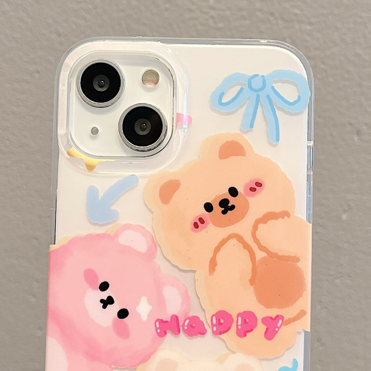 For iPhone 13 Pro Max IMD Cute Animal Pattern Phone Case(Bear) - free shipping - PMC TechLife - Order now!