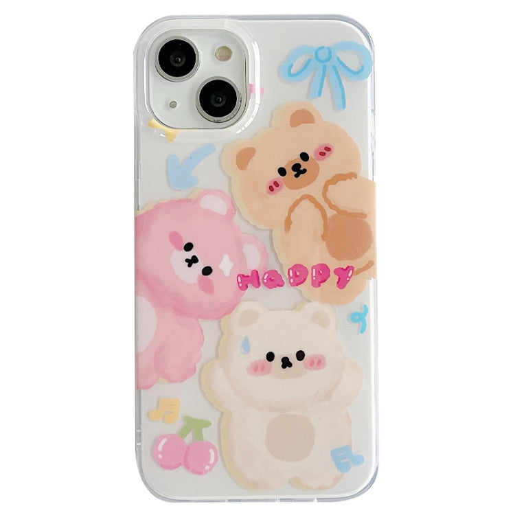 For iPhone 12 IMD Cute Animal Pattern Phone Case(Bear) - free shipping - PMC TechLife - Order now!