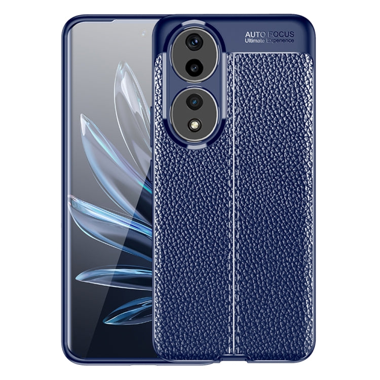 For Honor 90 Litchi Texture Shockproof TPU Phone Case(Blue) - free shipping - PMC TechLife - Order now!