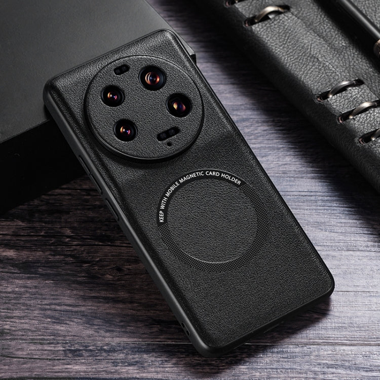 For Xiaomi 13 Ultra Cloth Texture PU MagSafe Magnetic Phone Case(Black) - free shipping - PMC TechLife - Order now!