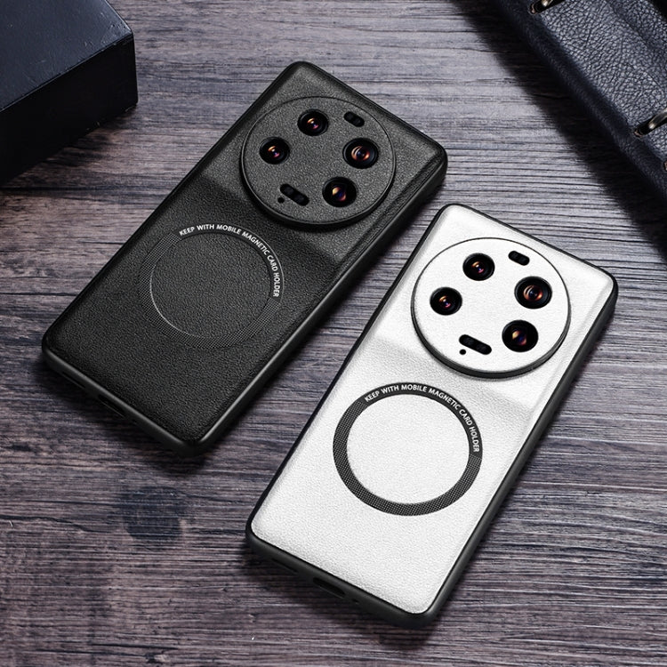 For Xiaomi 13 Ultra Cloth Texture PU MagSafe Magnetic Phone Case(Black) - free shipping - PMC TechLife - Order now!