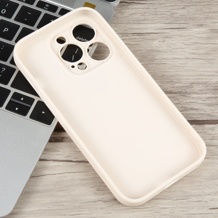 For iPhone 13 Pro Max Milk Tea Astronaut Pattern Liquid Silicone Phone Case(Ivory White) - free shipping - PMC TechLife - Order now!