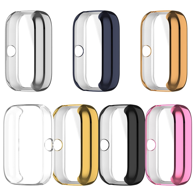 For Amazfit Bip 3 / Bip 3 Pro Universal Full Coverage TPU Electroplating Watch Protective Case(Black) - Watch Cases by PMC TechLife | Online Shopping South Africa | PMC TechLife