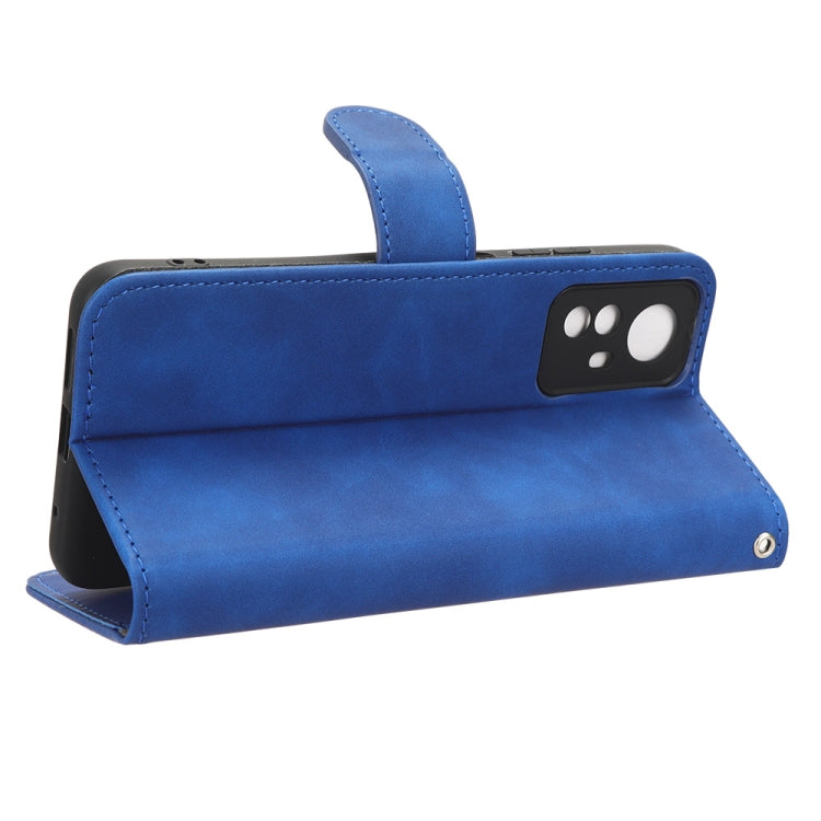 For Xiaomi Redmi Note 12S 4G Skin Feel Magnetic Flip Leather Phone Case(Blue) - free shipping - PMC TechLife - Order now!