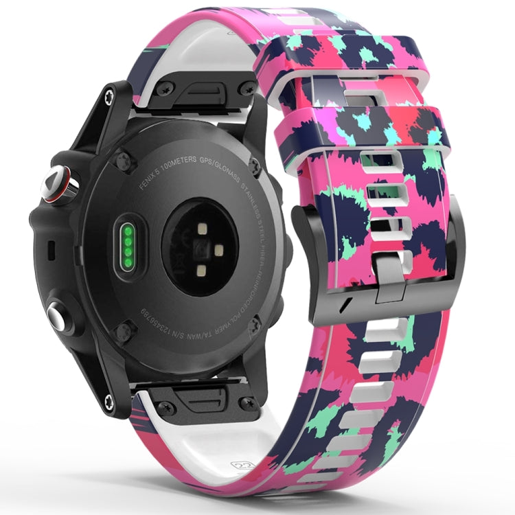 For Garmin Forerunner 965 / 955 / 945 / 935 Printing Quick Release Silicone Watch Band(Painted) - Watch Bands by PMC TechLife | Online Shopping South Africa | PMC TechLife