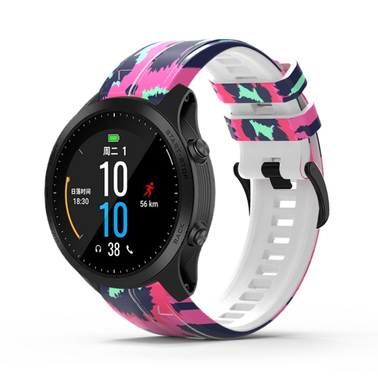 For Garmin  Tactix 7 Pro / Fenix 7X / 6X Pro Printing Quick Release Silicone Watch Band(Painted) - Watch Bands by PMC TechLife | Online Shopping South Africa | PMC TechLife