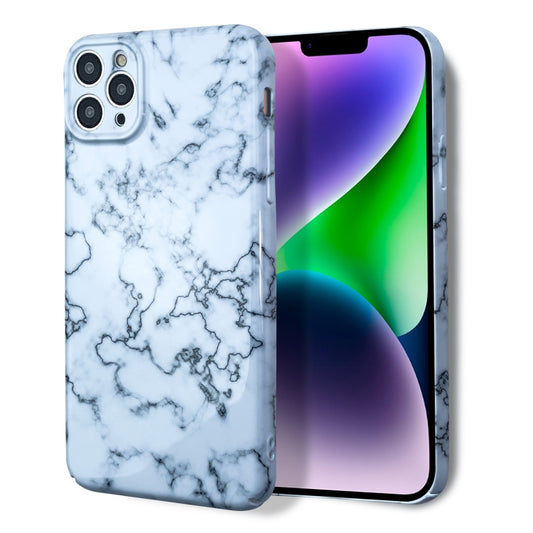 For iPhone 14 Pro Marble Pattern Phone Case(Green White) - iPhone 14 Pro Cases by PMC Jewellery | Online Shopping South Africa | PMC Jewellery