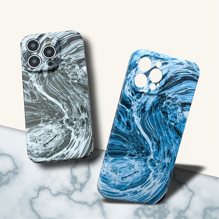 For iPhone XR Marble Pattern Phone Case(Navy Blue White) - More iPhone Cases by PMC Jewellery | Online Shopping South Africa | PMC Jewellery