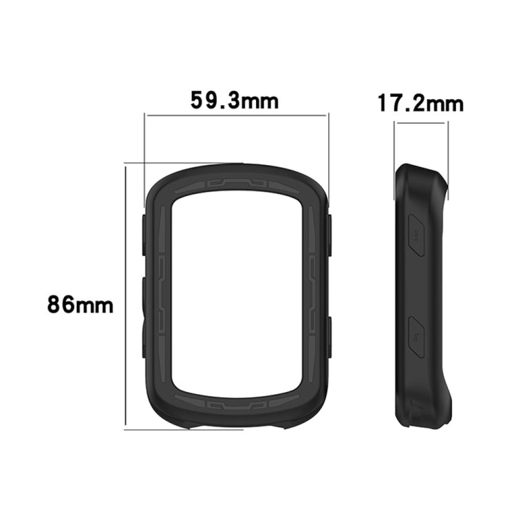 For Garmin Edge 840 / Edge 540 Stopwatch Armor Silicone Protective Case(White) - Watch Cases by PMC TechLife | Online Shopping South Africa | PMC TechLife