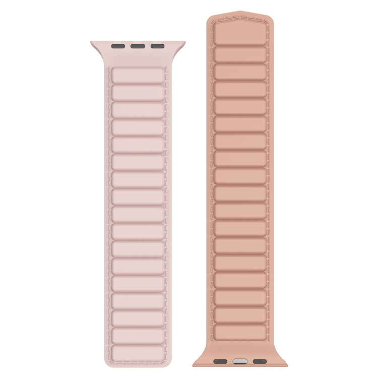 Magnetic Silicone Watch Band For Apple Watch SE 40mm(Pink) - Watch Bands by PMC TechLife | Online Shopping South Africa | PMC TechLife