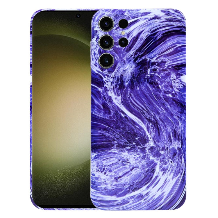 For Samsung Galaxy S23 Ultra 5G Marble Pattern Phone Case(Purple White) - free shipping - PMC TechLife - Order now!