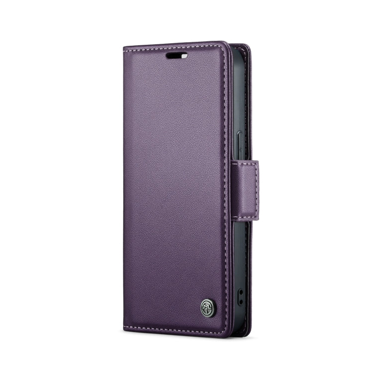 For iPhone 13 mini CaseMe 023 Butterfly Buckle Litchi Texture RFID Anti-theft Leather Phone Case(Pearly Purple) - iPhone 13 mini Cases by CaseMe | Online Shopping South Africa | PMC Jewellery