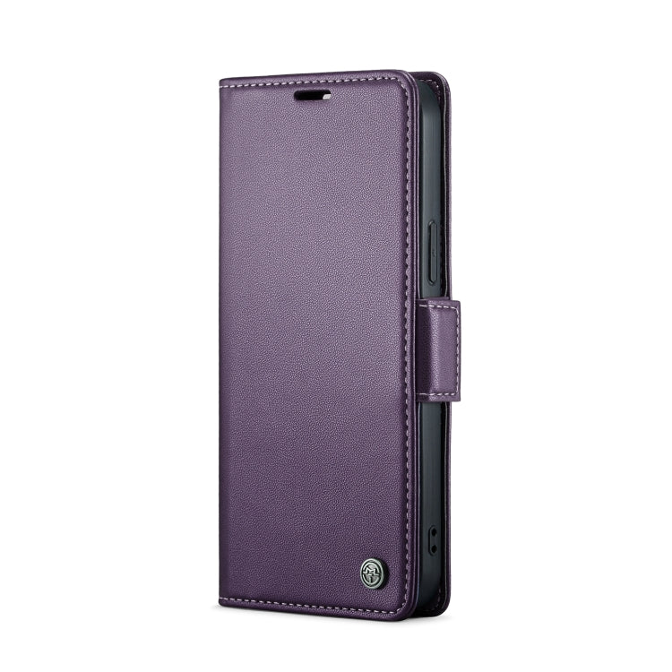 For iPhone 13 Pro Max CaseMe 023 Butterfly Buckle Litchi Texture RFID Anti-theft Leather Phone Case(Pearly Purple) - iPhone 13 Pro Max Cases by CaseMe | Online Shopping South Africa | PMC Jewellery