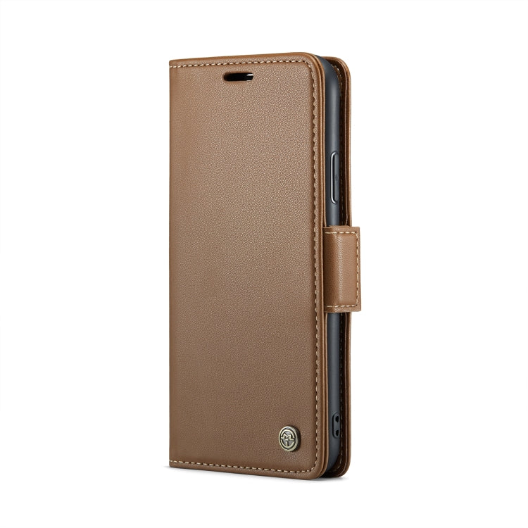 For iPhone XS Max CaseMe 023 Butterfly Buckle Litchi Texture RFID Anti-theft Leather Phone Case(Brown) - More iPhone Cases by CaseMe | Online Shopping South Africa | PMC Jewellery